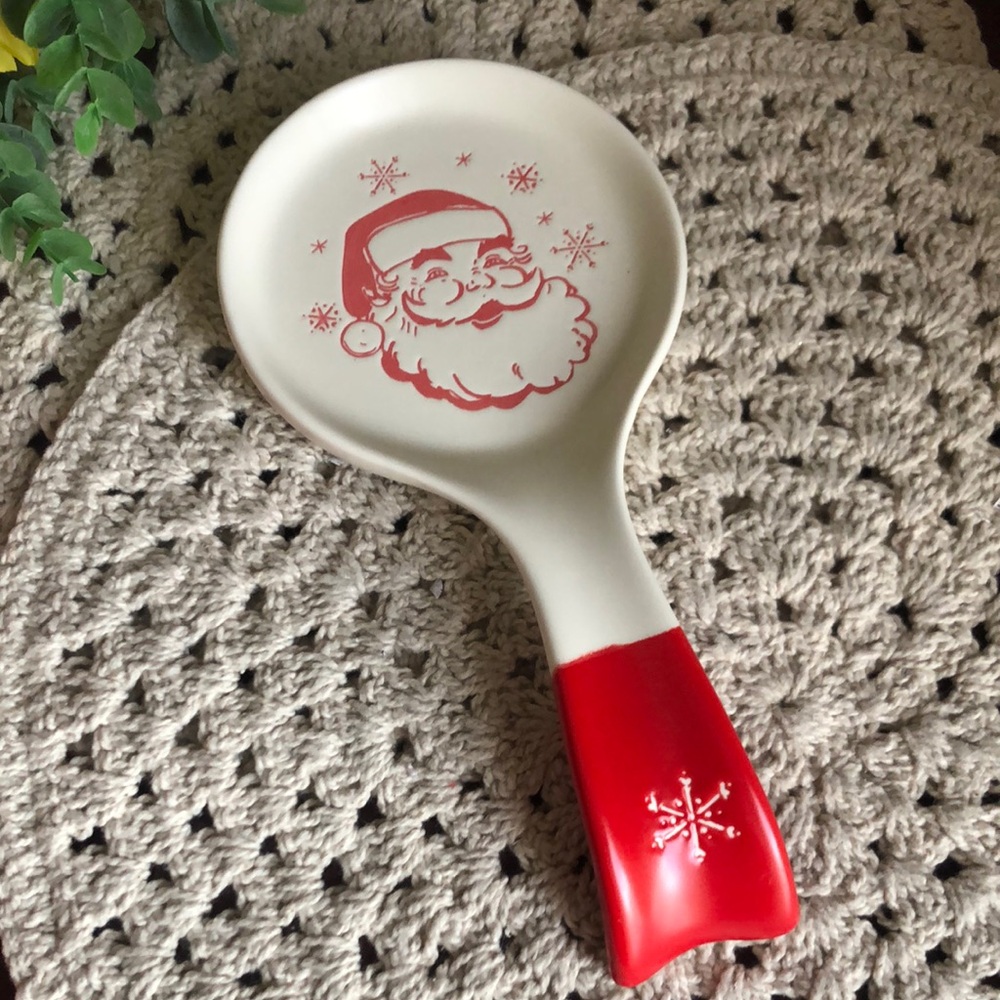 NEW Santa Claus Holiday Spoon Rest